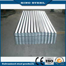 Galvanizado galvanizado hoja de acero acanalada para techos